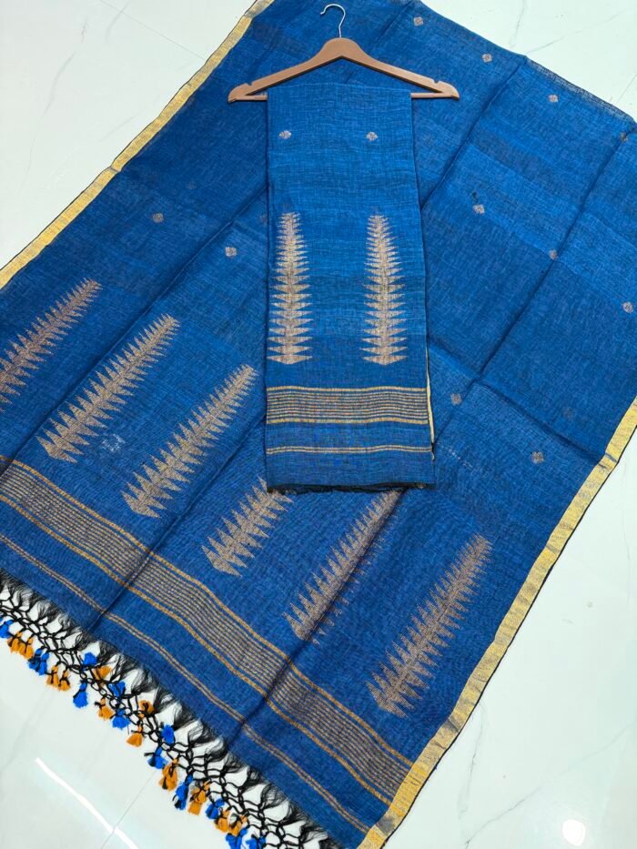 Pure Linen Top & Dupatta Set (Unstitched)