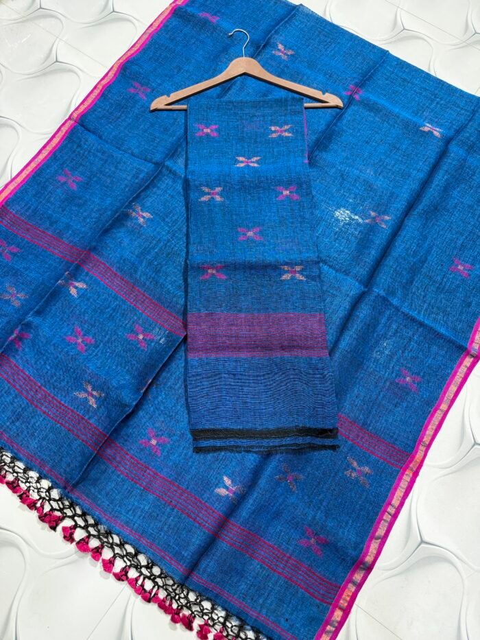Pure Linen Top & Dupatta Set (2-Piece)