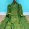 Pure Linen Top & Dupatta Set with Woven Buti Work (2-Piece)