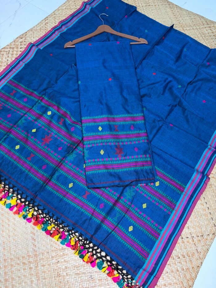 Pure Cotton Top & Dupatta Set with Traditional Woven Design (2-Piece)