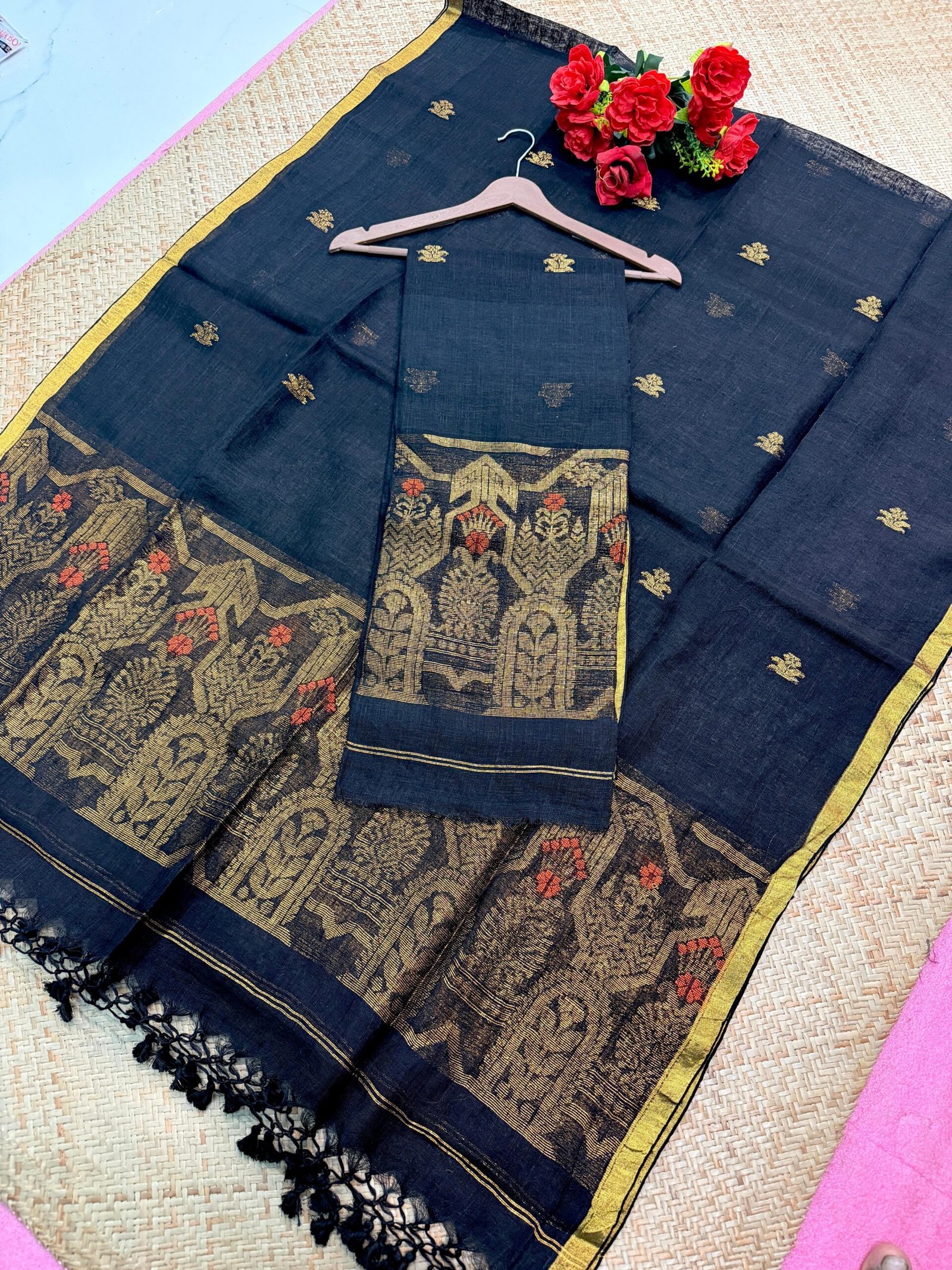 Pure Linen Artistic Woven Suit – Unstitched 2-Piece Set