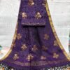 Pure Linen Zari Motif Suit – Unstitched Elegant 2-Piece Set