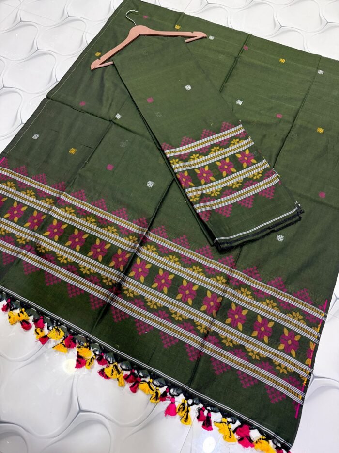 Pure Cotton Jamdani Suit – Unstitched Elegant 2-Piece Set