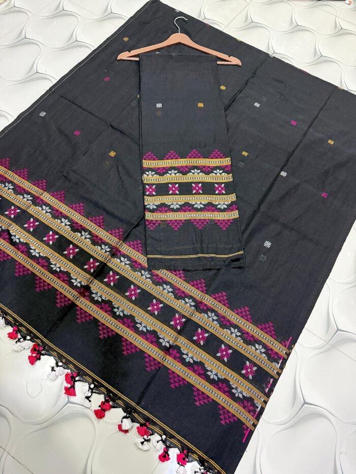 Pure Cotton Jamdani Suit – Unstitched Elegant 2-Piece Set
