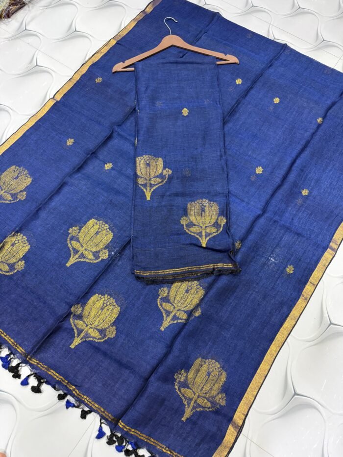 Pure Linen Woven Suit – Unstitched Elegant 2-Piece Set