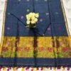 Classic Linen Paithani Top & Dupatta Set (Unstitched)