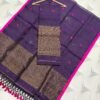 Classic Linen Paithani Top & Dupatta Set