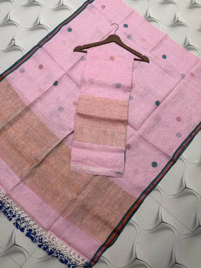 Pure Linen Top & Dupatta Set (2-Piece)