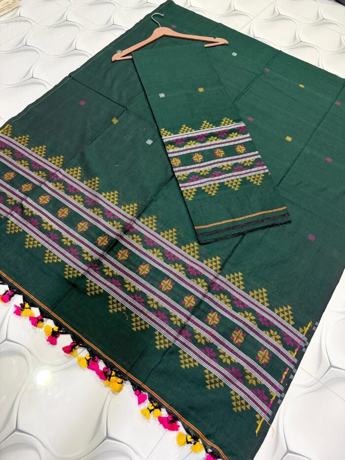 Pure Cotton Jamdani Suit – Unstitched Elegant 2-Piece Set
