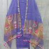 Elegant Muslin Weaving Top & Dupatta Set (Unstitched)