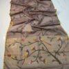 Premium Handwoven Muslin Jamdani Saree with Floral & Avian Motifs
