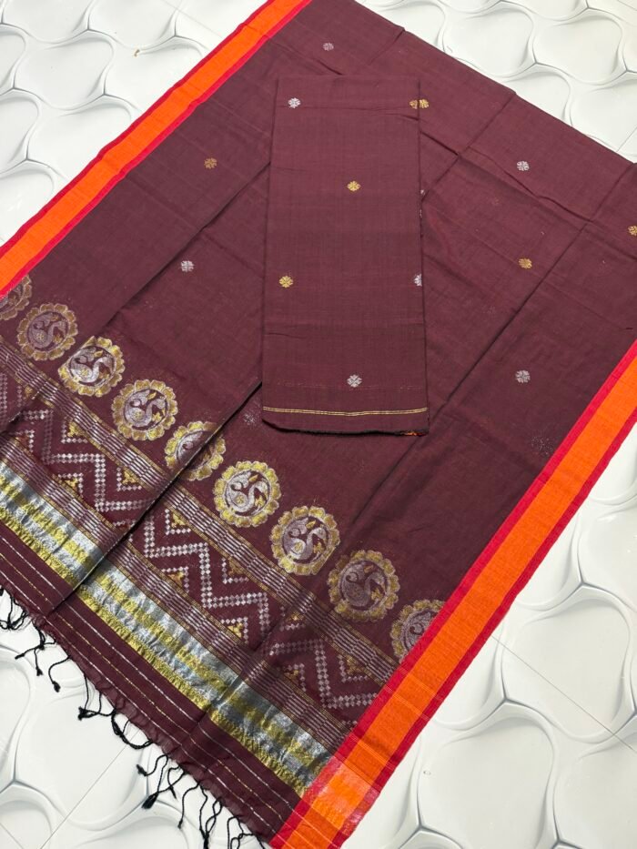 Pure Cotton Unstitched Jamdani Suit – Elegant 2-Piece Set