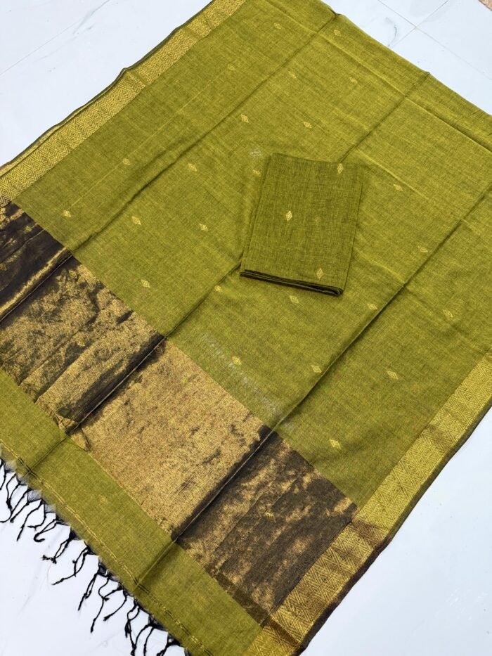 Maheshwari Cotton Top & Dupatta Set (Unstitched)