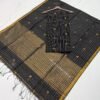 Cotton Silk Check Maheshwari Top & Dupatta Set (Unstitched)