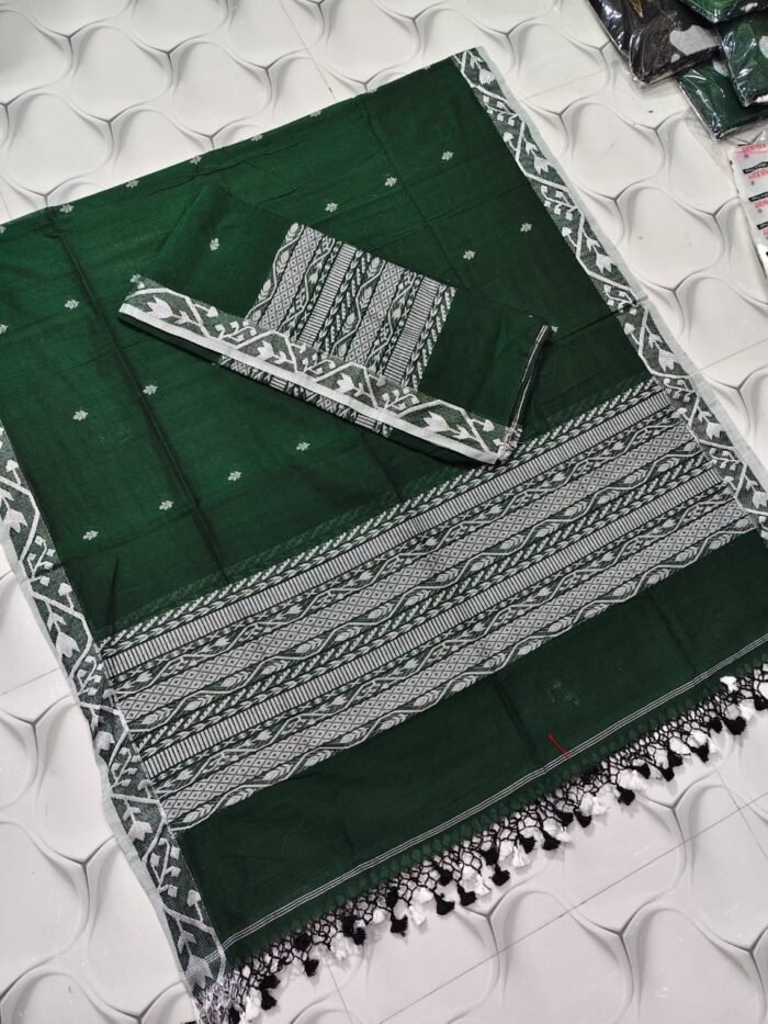 Classic Cotton Weaving Top & Dupatta Set (Unstitched)