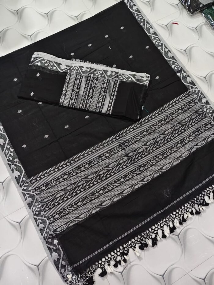 Classic Cotton Weaving Top & Dupatta Set (Unstitched)