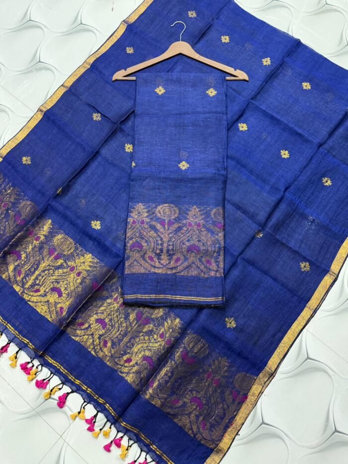 Premium Linen Top & Dupatta Set (Unstitched)