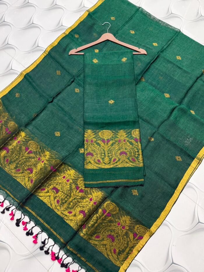 Premium Linen Top & Dupatta Set (Unstitched)