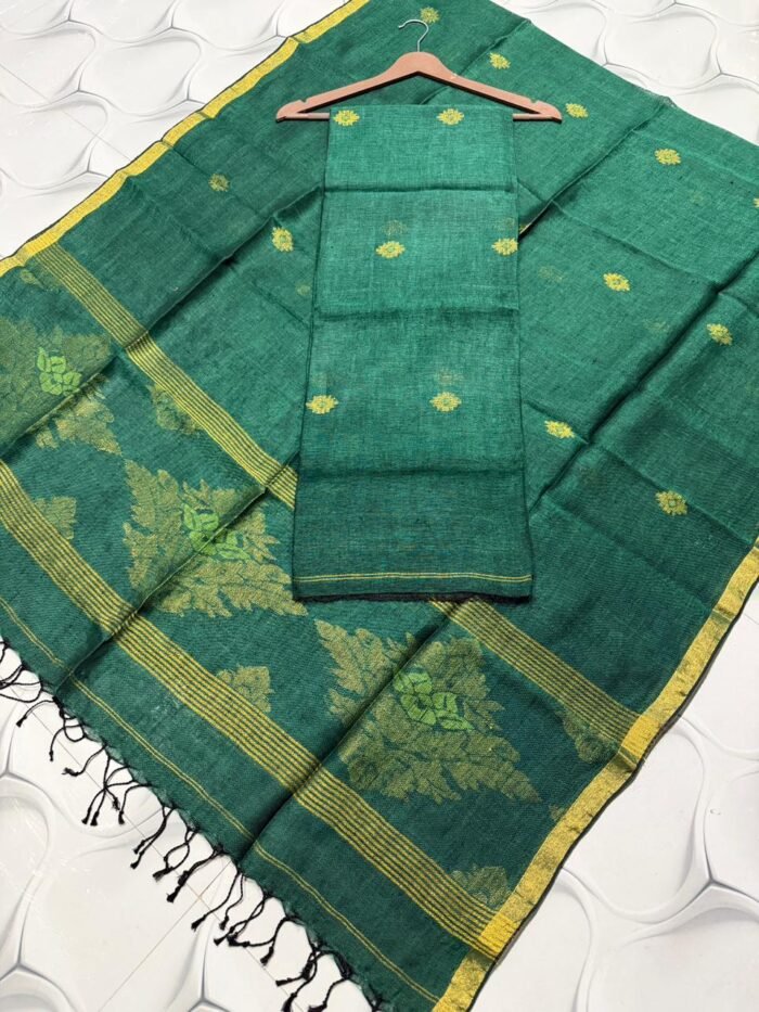 Premium Linen Top & Dupatta Set (Unstitched)