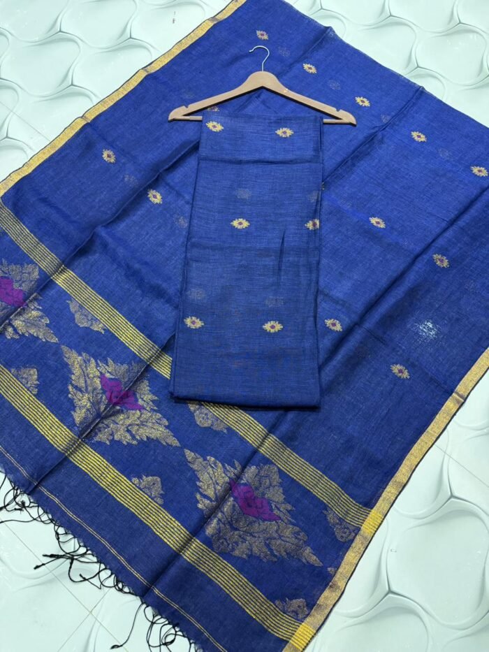 Premium Linen Top & Dupatta Set (Unstitched)