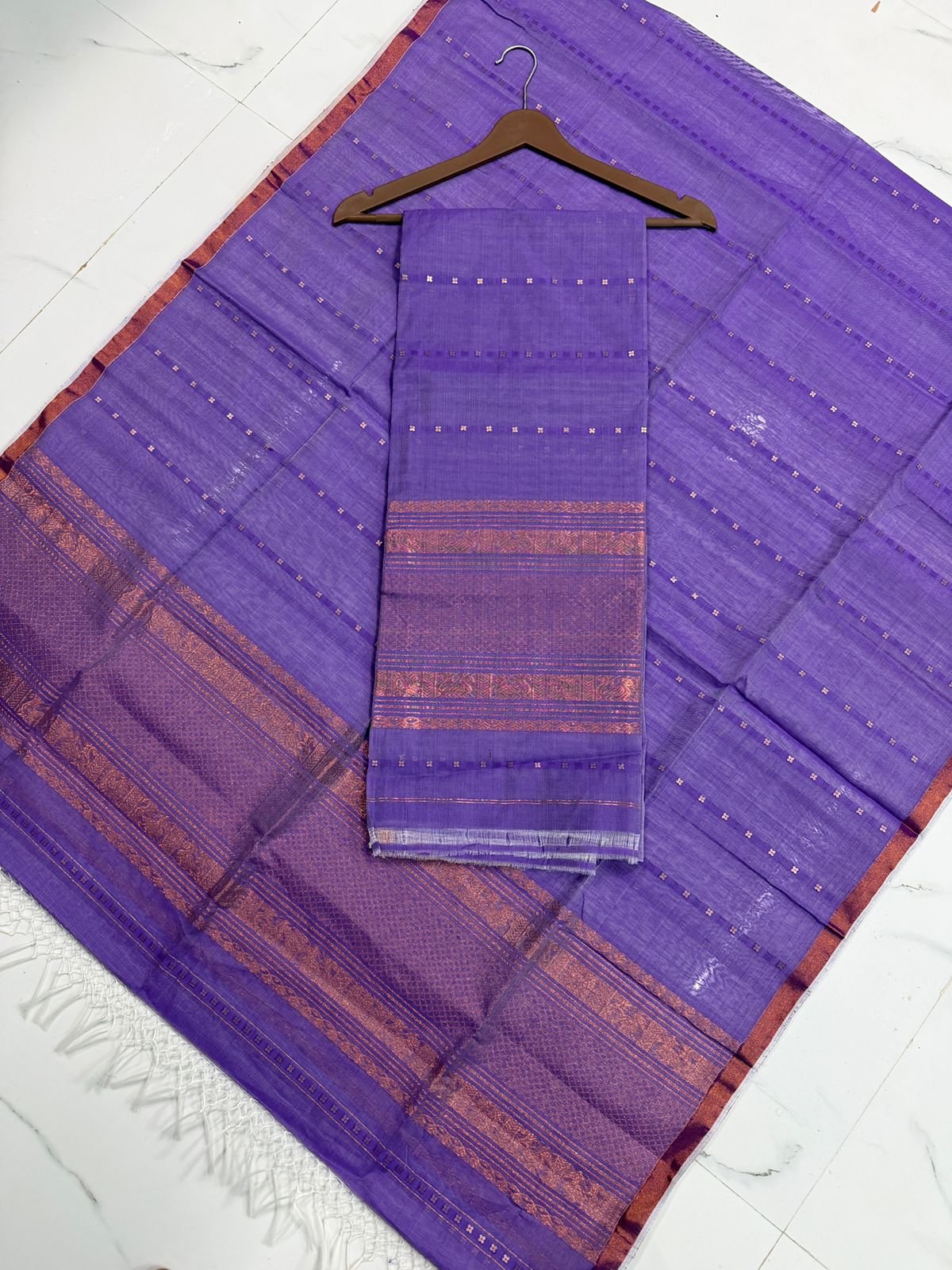 Premium Muslin Unstitched Suite with Sequence Embellishments & Zari Borders