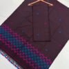 Premium Muslin Unstitched Suite with Geometric Jamdani Butti & Patterned Border