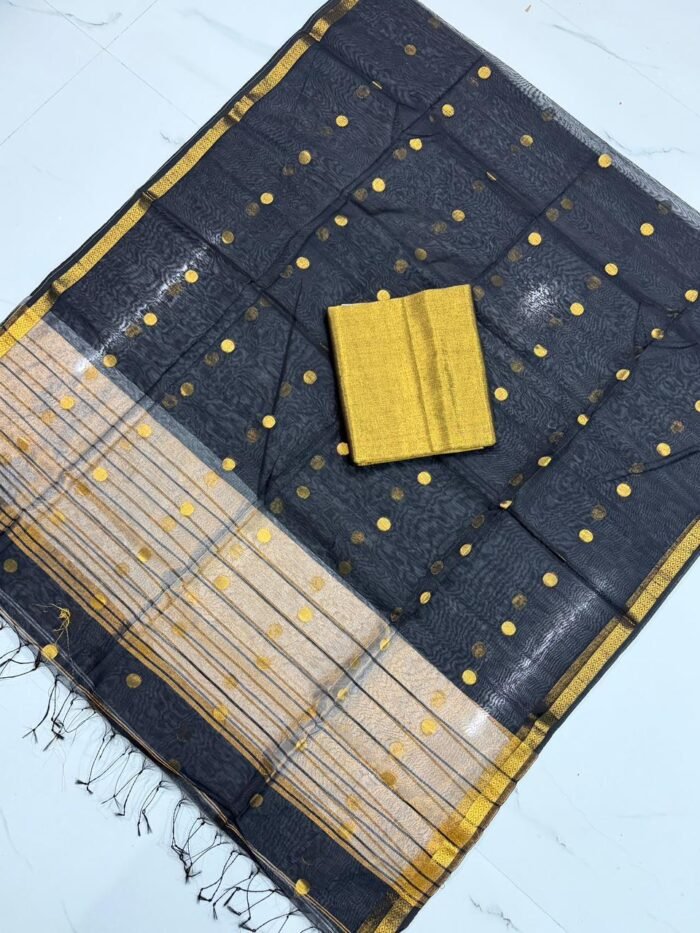 Premium Maheshwari Cotton Silk Unstitched Suite Set