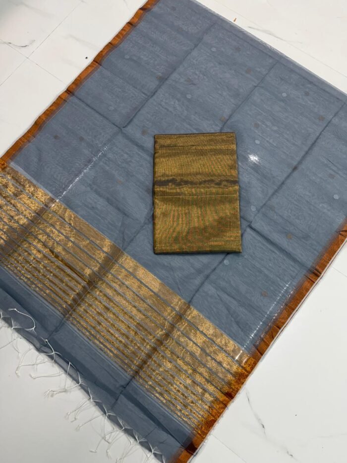 Premium Maheshwari Cotton Silk Unstitched Suite Set