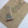 Premium Muslin Unstitched Suite with Handwoven Floral Vine & Tasseled Dupatta