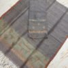 Premium Pure Silk Linen Top & Dupatta Set with Traditional Zari Motifs