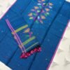 Premium Pure Linen Top & Dupatta Set with Woven Floral Vine Motifs