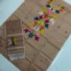 Premium Pure Linen Top & Dupatta Set with Woven Floral Vine Motifs