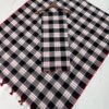Pure Cotton Unstitched Suite with Classic Tartan Checked Pattern